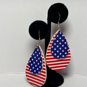 Patriotic Teardrop Earrings